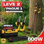 Motosserra Elétrica Com 4 Baterias 21v Bivolt + BRINDE Bolsa de Ferramentas Multiuso - COMPRE 1 LEVE 2