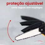 Motosserra Elétrica Com 4 Baterias 21v Bivolt + BRINDE Bolsa de Ferramentas Multiuso - COMPRE 1 LEVE 2