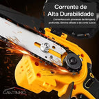 Motosserra Elétrica Com 4 Baterias 21v Bivolt + BRINDE Bolsa de Ferramentas Multiuso - COMPRE 1 LEVE 2
